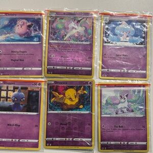 Pokemon Hattrem Card with Purple and Blue Design